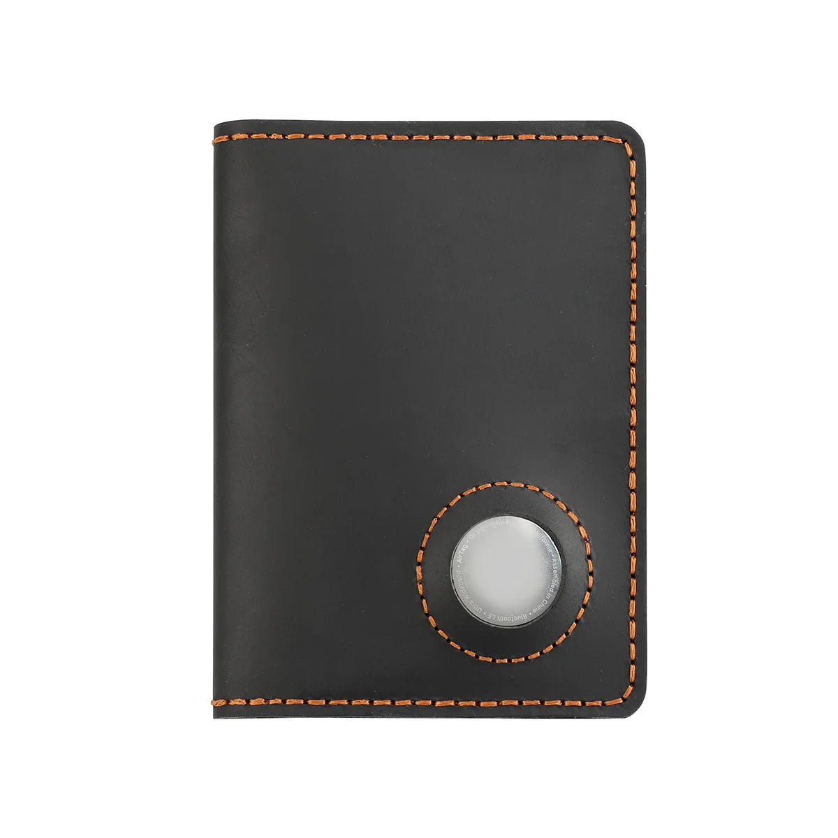 New Airtag Passport Holder Cover Vintage Full Grain Leather Handmade RFID Blocking Wallet Tracker Card Case 10X14Cm