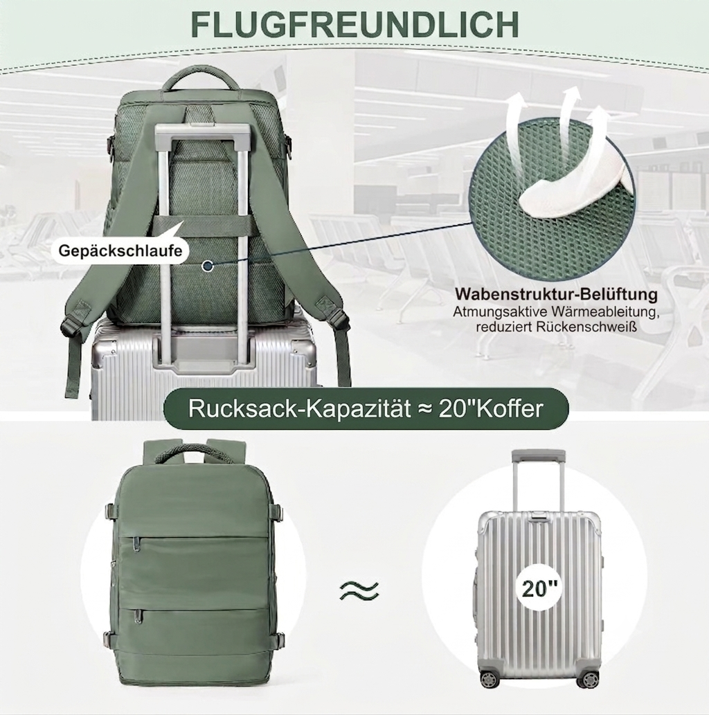 Eztravl - Handgepäck Rucksack 40x30x20