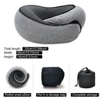 Ultimate Comfort Travel Neck Pillow - Adjustable Memory Foam U-Shaped Support for Restful Journeys