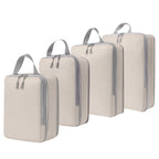 Maximize Your Travel Space with 4Pcs Large Capacity Waterproof Compression Packing Cubes - Perfect Organizers for Clothes & Essentials!