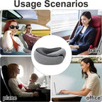 Ultimate Comfort Travel Neck Pillow - Adjustable Memory Foam U-Shaped Support for Restful Journeys